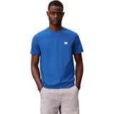Calvin Klein Jeans Bisiklet Yaka Düz Mavi T-Shirt, XL, LV04RC272G, Classic Blue, Erkek