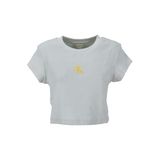 Calvin Klein Jeans Bisiklet Yaka Düz Yeşil Kadın T-Shirt LV047AB802D1T