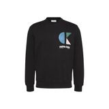 Calvin Klein Jeans Bisiklet Yaka Siyah Sweatshirt, S, LV04RC285GUB1, SİYAH, erkek