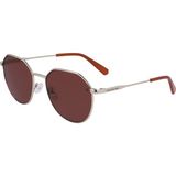 Calvin Klein Jeans Ckj 23201S 717 55-18-140 Kadın Güneş Gözlüğü - Altın