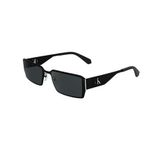 Calvin Klein Jeans CKJ 24206S 001 56 Unisex Dikdörtgen Siyah Metal Güneş Gözlüğü