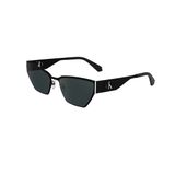 Calvin Klein Jeans CKJ 24207S 001 58 Unisex Geometrik Siyah Metal Güneş Gözlüğü
