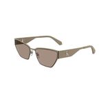 Calvin Klein Jeans CKJ 24207S 671 58 Unisex Geometrik Kahverengi Metal Güneş Gözlüğü