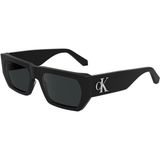 Calvin Klein Jeans CKJ 24625S 001 55 Unisex Dikdörtgen Siyah Kemik Güneş Gözlüğü