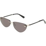 Calvin Klein Jeans Ckj 25208S 043 63 Kadın Cat Eye Gümüş Metal Güneş Gözlüğü - Gri