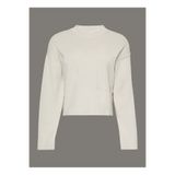 Calvin Klein Jeans Dik Yaka Standart Düz Beyaz Kazak Kadın LV047D304G67U