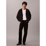 Calvin Klein Jeans Düz Siyah Erkek Hırka LV04RD304GUB1 LS CTTN CASHMERE 3D L