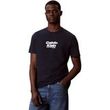 Calvin Klein Jeans Erkek 30S AB TOPTAN JEA Grafik Tişörtler, Koyu Safir, S