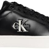 Calvin Klein Jeans Erkek CLASSIC CUPSOLE MONO LTH Spor Ayakkabı Black/Bright White 41