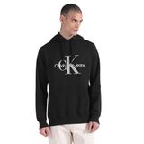 Calvin Klein Jeans Erkek Mevsimlik Monologo Normal Kapüşonlu Svetşört, Ck Siyah/Porpoise, M