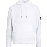 Calvin Klein Jeans Erkek Rozet Kapüşonlu, beyaz, L