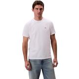 Calvin Klein Jeans Erkek SS BADGE 30S JERSEY CLASSIC TEE T-Shirts Bright White XL