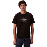 Calvin Klein Jeans Erkek SS Hero Monologo Tee 20s T-Shirts Black L