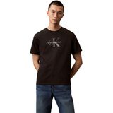 Calvin Klein Jeans Erkek SS Hero Monologo Tee 20s T-Shirts Black S
