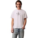 Calvin Klein Jeans Erkek SS Hero Monologo Tee 20s T-Shirts Bright White 2XL