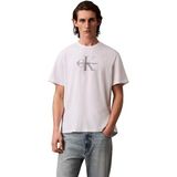 Calvin Klein Jeans Erkek SS Hero Monologo Tee 20s T-Shirts Bright White M