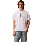 Calvin Klein Jeans Erkek SS Hero Monologo Tee 20s T-Shirts Bright White XS
