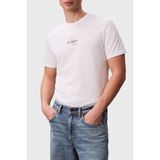Calvin Klein Jeans Erkek Tişört LV04RB866G - 3XL - Açık Beyaz