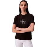 Calvin Klein Jeans hero ss classic monologo cneck t Kadın T-shirt black L