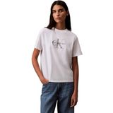 Calvin Klein Jeans hero ss classic monologo cneck t Kadın T-shirt bright white XL