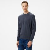 Calvin Klein Jeans Intarsia Mix Stitch Erkek Siyah Kazak