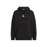 Calvin Klein Jeans J40J400325BEH Kapüşon Yaka Baskılı Siyah Kadın Sweatshirt