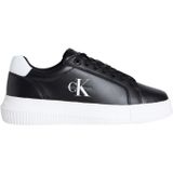 Calvin Klein Jeans Kadın CHUNKY CUPSOLE MONO LTH WN Spor Ayakkabı Black/Bright White 37