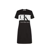 Calvin Klein Jeans Kadın Engelleme Tişört Elbise Elbise, CK Siyah, XS