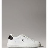 Calvin Klein Jeans Kadın Kalın Tabanlı Arma Detaylı Deri Beyaz Sneaker YW0YW01846-01W