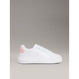 Calvin Klein Jeans Kadın Kalın Tabanlı Arma Detaylı Deri Beyaz Sneaker YW0YW01846-0LD