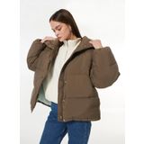 Calvin Klein Jeans Kahve Kadın Şişme Mont RELAXED PUFFER