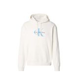 Calvin Klein Jeans Kapüşonlu Baskılı Sweatshirt, 2XL, LV04RC282G, WHITE, erkek