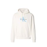 Calvin Klein Jeans Kapüşonlu Baskılı Sweatshirt, 2XL, LV04RC282G, WHITE, erkek