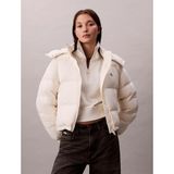 Calvin Klein Jeans Klasik Orta Kalınlıkta Şişme Kadın Beyaz Ceket LV047D501G-VDV