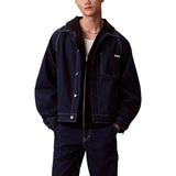 Calvin Klein Jeans Koyu Mavi Erkek Regular Fit Denim Ceket LV04RE734G3TT Darted Workwear Jackt - Lacivert