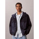 Calvin Klein Jeans Lacivert Erkek Kapüşonlu Logo Baskılı Mont LV04RG503GCEF Ls Ltwt Nylon Mıxed,