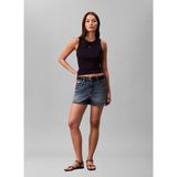 Calvin Klein Jeans Lacivert Kadın Atlet Sl Monogram Patch Waffle Racer T - XS
