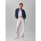 Calvin Klein Jeans Lacivert Kadın Denim Gömlek New Dad Shırt Annapolıs Sky - Mavi