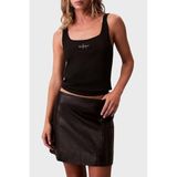 Calvin Klein Jeans monologo scoop nk rib tank top Kadın T-shirt black XS