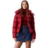 Calvin Klein Jeans MW DOWN SHORT PUFFER Kadın Ceket, Kırmızı, L