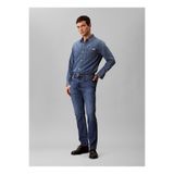 Calvin Klein Jeans Normal Bel Slim Fit Mavi Erkek Denim Pantolon LV04RB735GASA SLIM HAMPTON JEAN