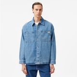 Calvin Klein Jeans Oversized Linear Erkek Mavi Gömlek - 1A4-Mavi