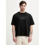 Calvin Klein Jeans Siyah Erkek Baskılı T-Shirt LV04RG814GUB1 Ss 16S Lınen Applıqu - M