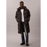 Calvin Klein Jeans Siyah Erkek Mont LV04RD518GUB1 Ls Long Length Hooded