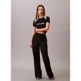 Calvin Klein Jeans Siyah Kadın Yuvarlak Standart Baskılı T-Shirt LV047C307GUB1 - XS