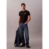 Calvin Klein Jeans ss badge 30s jersey classic tee Erkek T-shirt black M