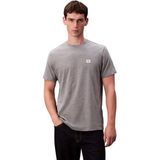 Calvin Klein Jeans ss badge 30s jersey classic tee Erkek T-shirt med grey htr 2XL