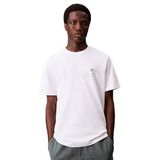 Calvin Klein Jeans ss easy monogram tee Erkek T-shirt bright white S