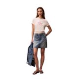 Calvin Klein Jeans Standart Logo Baskılı T-Shirt Hero Ss Classic Monologo Cneck T, M, 5003342910, Krem, Kadın