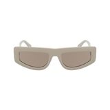 Calvin Klein Jeans Unisex Yetişkin Güneş Gözlüğü CKJ25607S - Mat Allık with Solid Dark Lens, Mat allık, Ölçü Birimi